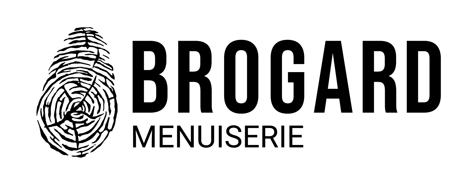 logo brogard menuiserie noir